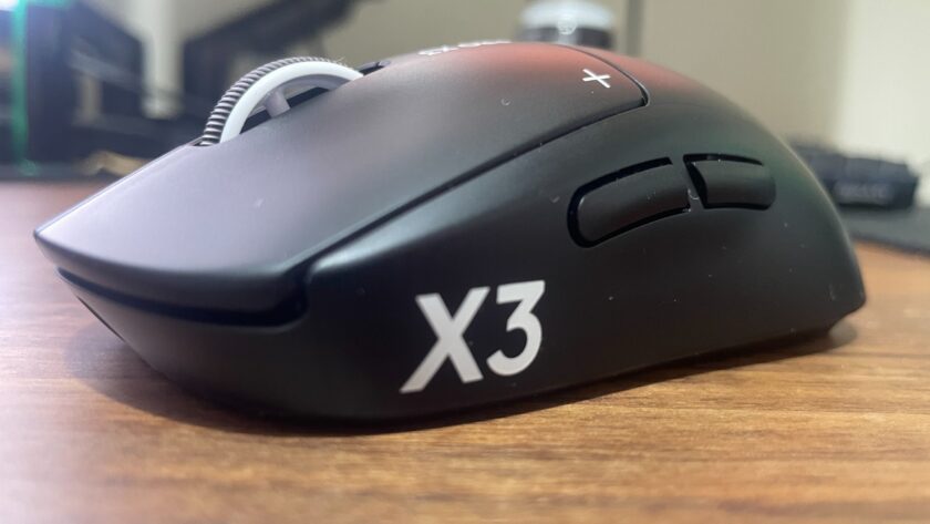 Logitech G Pro X3 Superstrike gaming mouse in black — the refreshed Pro line also adds a keyboard, headset and mousepad