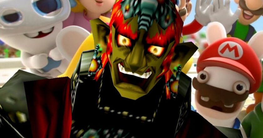 Ganondorf with glowing eyes surrounded by Rabbids — a report claims Ubisoft Milan prototyped a Legend of Zelda spin-off starring the villain before Nintendo rejected it