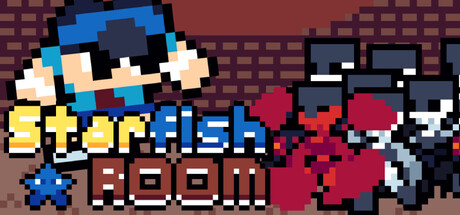 Starfish ROOM — roguelite, musou, action, LGBTQ+, science fiction, aliens, cats, colorful from SketBR, cover art