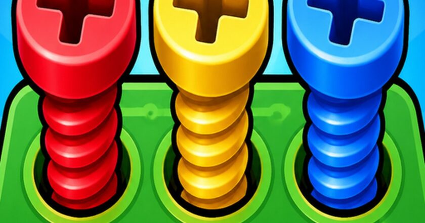 Circuit Sort: Screw Puzzle — calm screw-sorting puzzle made solo in Godot by Brock Hall, 175+ levels, 26 languages