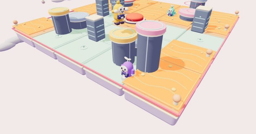 DON'T PRESS IT! — multiplayer arena / party survival browser game from Denys, cover art