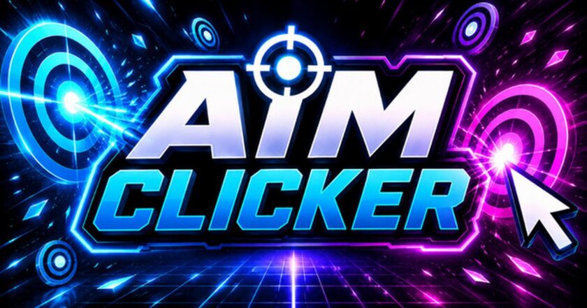 Aim Clicker — FPS aim training combined with clicker progression from 4Tins Studio, cover art
