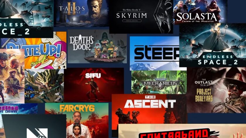 The Steam Autumn Sale 2026 promotional art — a dense grid collage of discounted game capsules including The Talos Principle II, Skyrim and Sifu, from Valve's one-week fall sale running until October 8
