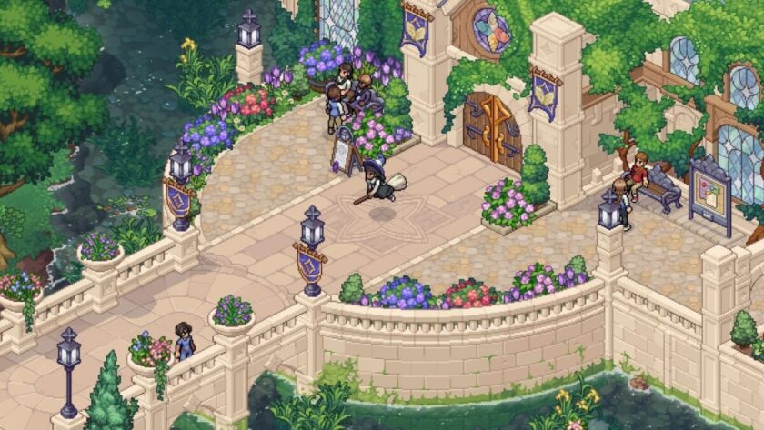 After 10 Years, Witchbrook Finally Has a Release Date — the Magical School Life-Sim Arrives January 28, 2027 on PC, Switch, Switch 2, Xbox and PS5 — cover image from Kotaku source (https://kotaku.com/app/uploads/2026/10/college-bridge-1-1200x675.jpg)